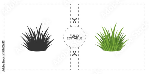 Green Grass Shadow Matching Game for Kids Vector