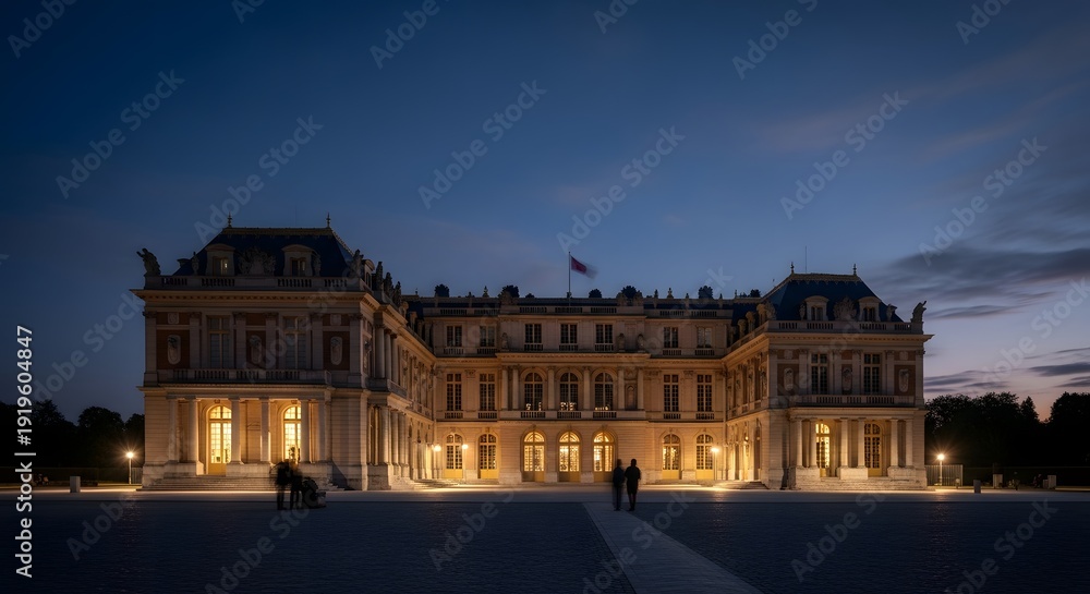 Obraz premium Famous places in France Eiffel Tower, Louvre Museum, Notre-Dame Cathedral, Arc de Triomphe, Palace of Versailles for Travel, Tourism, Holiday