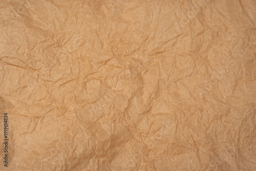 Crumpled paper as background. Top view.