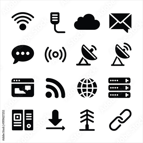 Global Digital Communication and Wireless Networking Symbols
