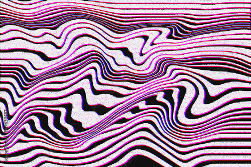 Psychedelic Distorted Wavy Lines Texture