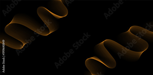 Abstract wavy lines and swirling shapes in a dark environment, close-up view of .eps design element