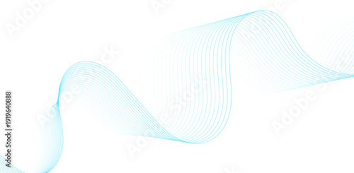 Abstract wavy lines illustration, flowing curves, dynamic motion, vector graphics, .eps file reference