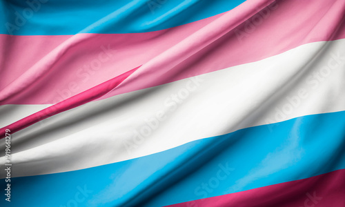 transgender pride flag wavi...
