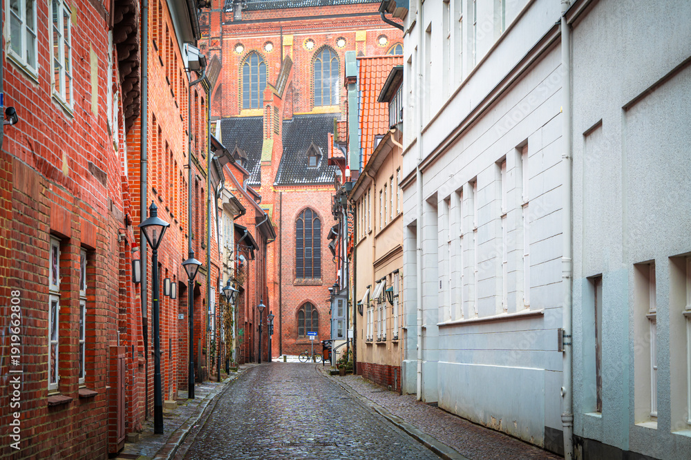 Fototapeta premium Photos from the center of Lüneburg, a small town in northern Germany.