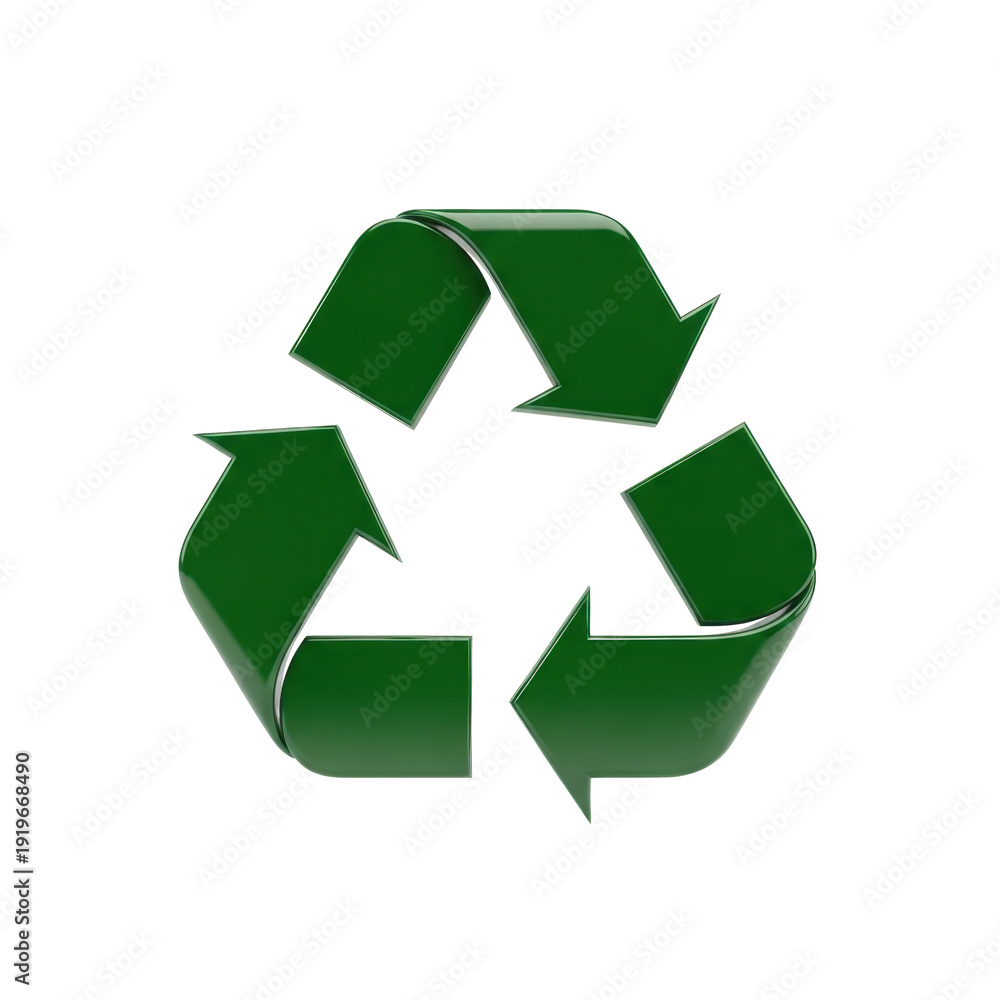 Fototapeta premium Green Recycling Symbol