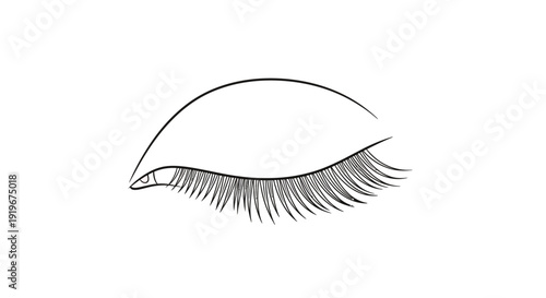 False Eyelash Application.