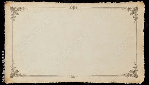 Ornate parchment frame background
