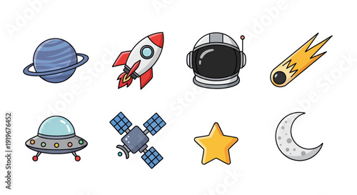 Space elements illustration