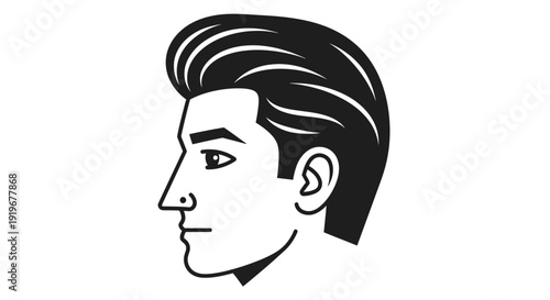 Man Face Side Profile.