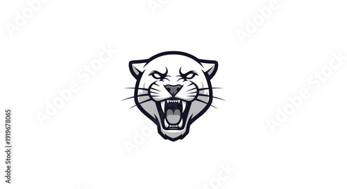 Panther Head Illustration.