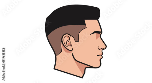 Man with Short Hair.