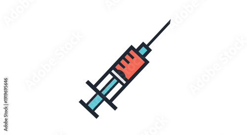 Syringe with medicine inside.