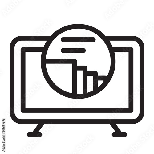 social media marketing line icon