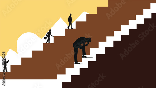 Observer watches a red line graph crash onto a trampoline and bounce upward with renewed momentum, symbolizing resilience and economic recovery.