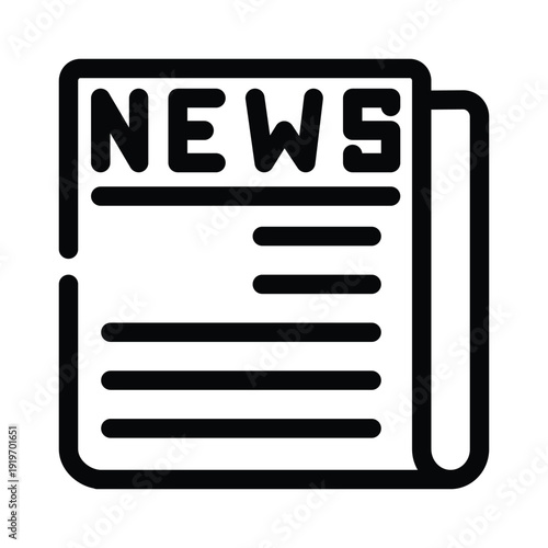 Newspaper icon design template