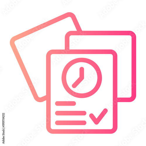 time managament gradient icon