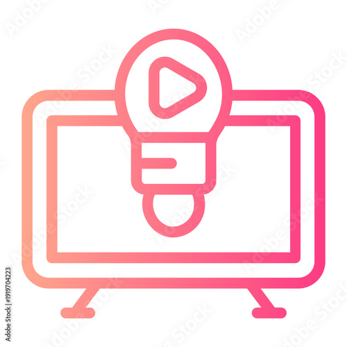 Video Marketing gradient icon