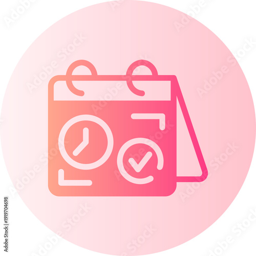 schedule gradient icon