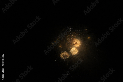 fading sparks of a firework