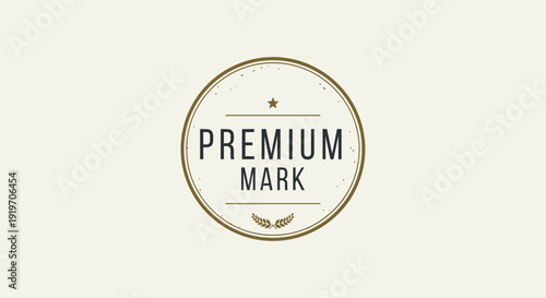 Premium Mark Logo Design Element Circle.