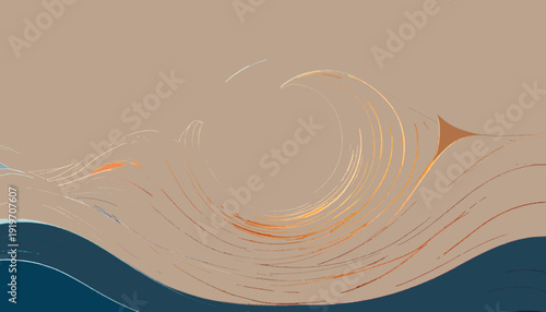 abstract background with waves