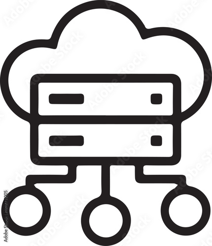 unique Shared hosting icon