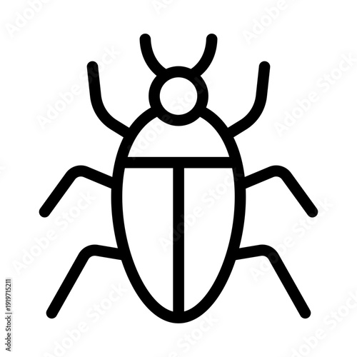 fake bug outline icon. insect shape object. prank scare item. party joke