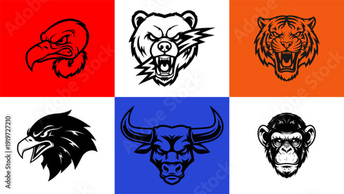 animal character mascot designs for esports clubs and online tournaments