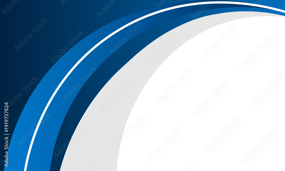 Obraz premium MModern Blue Abstract Curve Background with Clean Geometric Linesobile