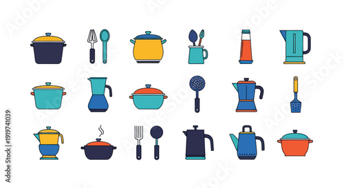 Kitchen utensils and cookware collection