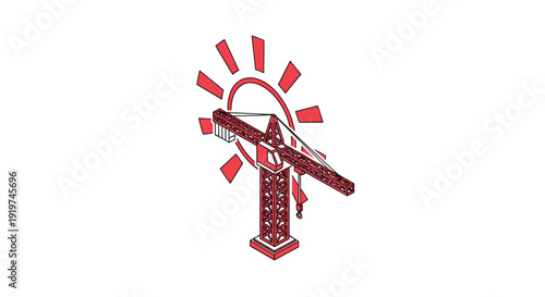 Windmill Icon Illustration Graphic Design Element.