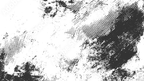 Black and white distressed grunge texture with diagonal lines and speckles