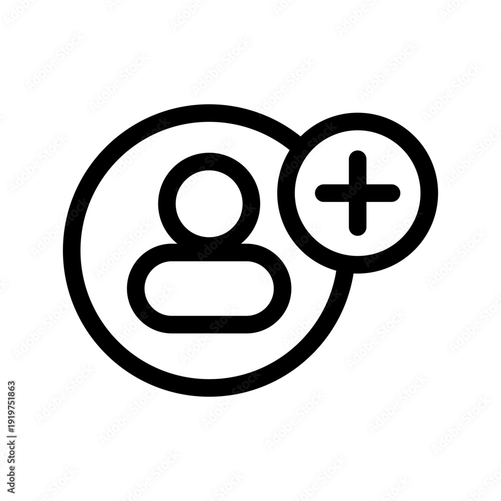 Fototapeta premium Add Icon Vector Symbol Design Illustration