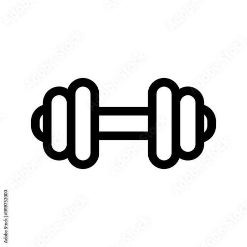 Dumbbell Icon Vector Symbol Design Illustration