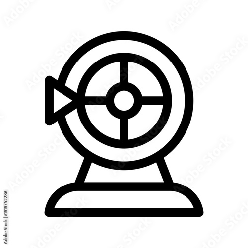 Lottery Icon Vector Symbol Design Illustration