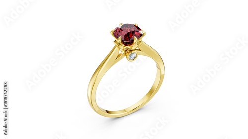 Canvastavla Graceful solitaire ring for meaningful occasions.