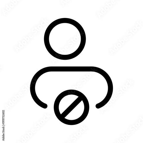 No Access Icon Vector Symbol Design Illustration