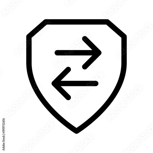 Secure Transfer Icon Vector Symbol Design Illustration