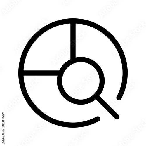 Data Analysis Icon Vector Symbol Design Illustration