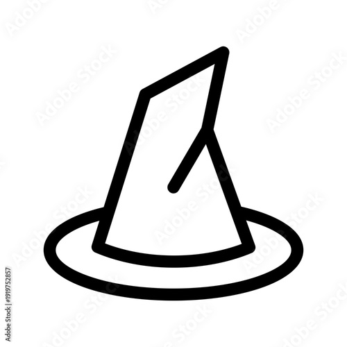 Witch Hat Icon Vector Symbol Design Illustration