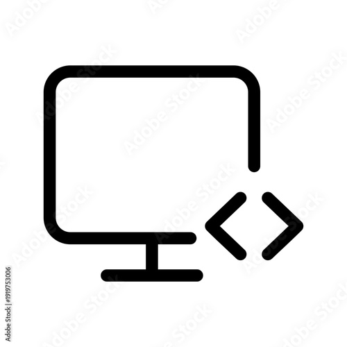 Code Icon Vector Symbol Design Illustration