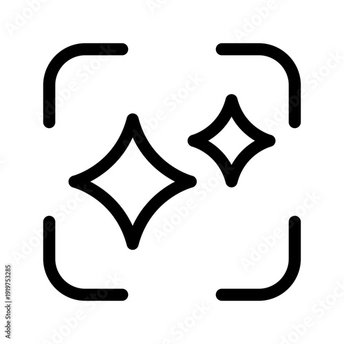 Ai Scan Icon Vector Symbol Design Illustration