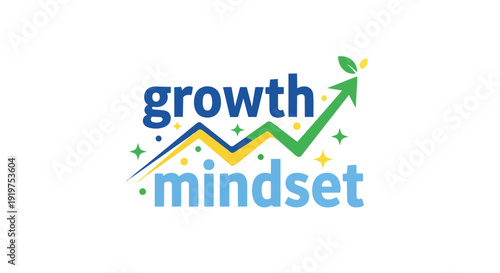Dynamic visual representation of an evolving growth mindset symbolizing continuous improvement