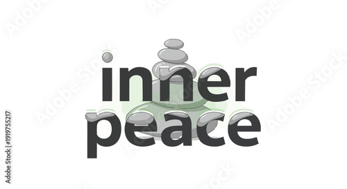 Visual metaphor for attaining profound personal tranquility, illustrating harmonious equilibrium achieved via mindful balance and serene