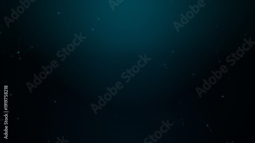 Wallpaper Mural Connected Dots and Lines Cyber Network with Moonlight Radiance and Center Copy Space 4K Loop Torontodigital.ca