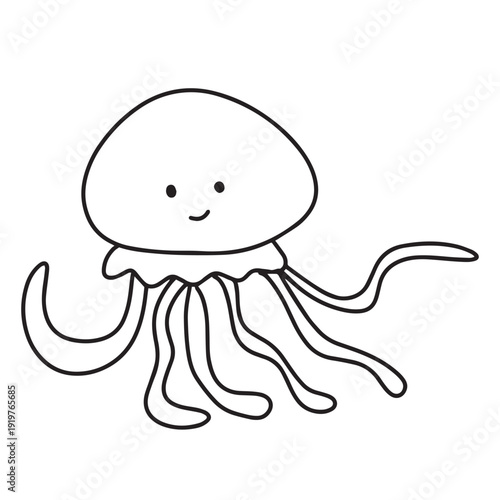 kawaii dolpin animal underwater cartoon. coloring book forkids