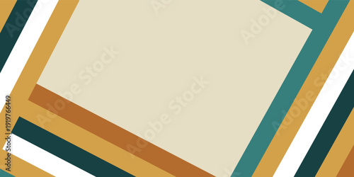 Modern retro colored background with empty space, aesthetic backdrop of horizontal figures