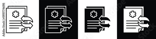 Constraint line and glyph icon style in white n black background