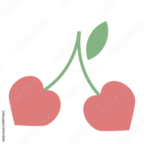 さくらんぼのイラスト素材